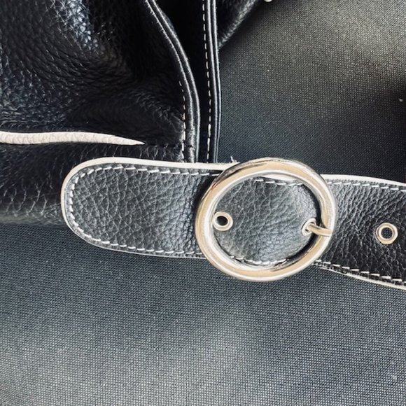 Franco Sarto Leather Hobo Style Shoulder Bag - Picture 4 of 5